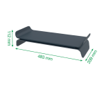 Monitorstandaard Leitz Ergo verstelbaar grijs