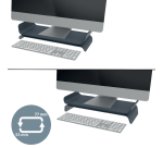 Monitorstandaard Leitz Ergo verstelbaar grijs