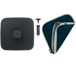 Coussin d'assise Leitz Ergo avec housse en tissu