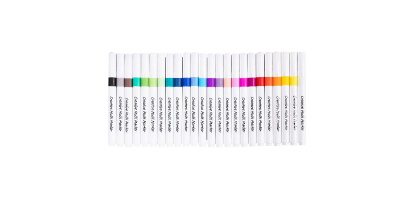 Multifunctional Felt Tip Crativ Company 4mm Set 24 Colors