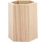 Hexagonal pencil holder Creativ Company 10.5x8cm plywood