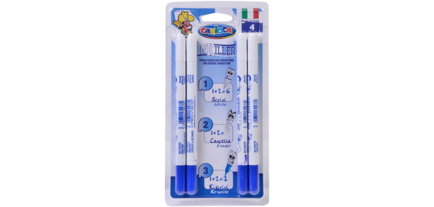 Effaceur d'encre Carioca Inkiller set 4 pièces