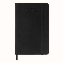 Agenda 2024/2025 Moleskine 18 mois Planner Weekly 7j/1p Pocket souple noir