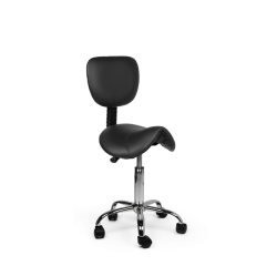 Amazon office chair with low backrest, hard casters, black