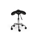 Siège amazone Office Bas roulettes dures noir