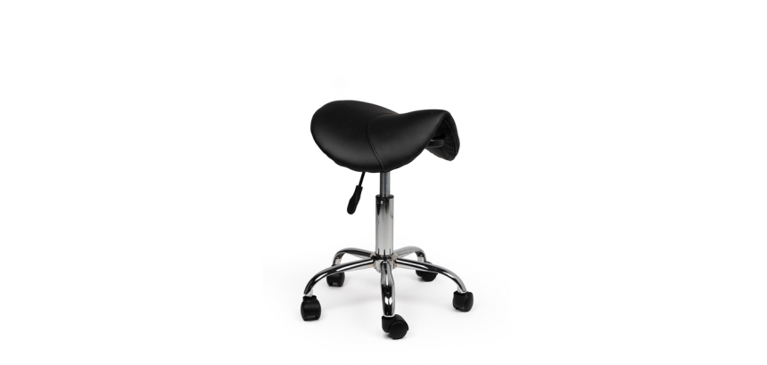 Siège amazone Office Bas roulettes dures noir