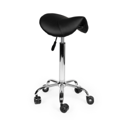 Siège amazone Office Haut roulettes dures noir