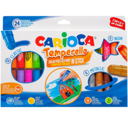 Feutre peinture Carioca Temperello set 24 couleurs