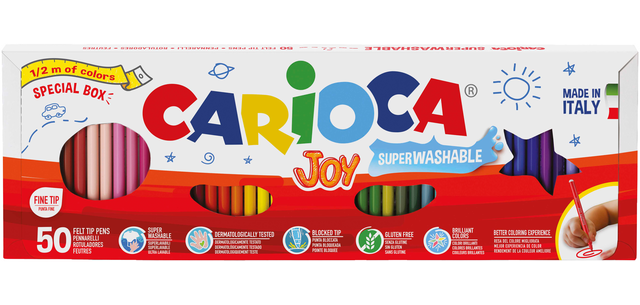 Feutre Carioca Joy set 50 couleurs
