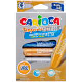 Verfstift Carioca Temperello set à 6 metallickleuren