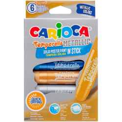 Verfstift Carioca Temperello set à 6 metallickleuren