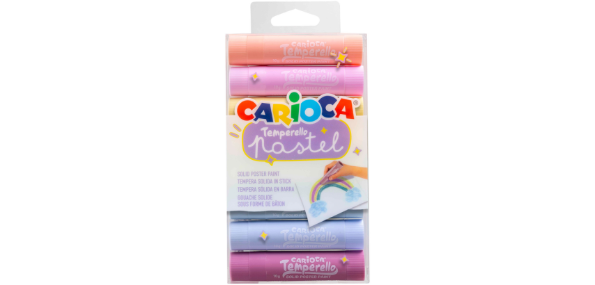 Carioca Temperello Malstift Set 8 Pastellfarben