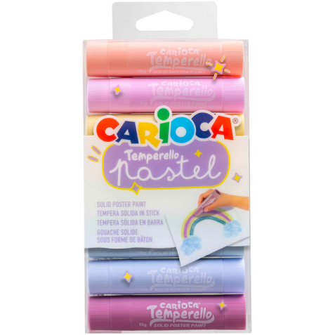 Verfstift Carioca Temperello set à 8 pastelkleuren