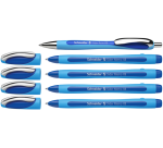 Stylo bille Schneider Slider Memo XB bleu set 4 pièces + 1 slider gratuit