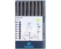 Fineliner Schneider Pictus noir étui 8 pièces