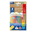 Crayon de couleur Staedtler Noris jumbo set 10+2 couleurs gratuites