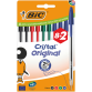 Balpen Bic Cristal medium assorti blister à 8+2 gratis