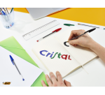 Balpen Bic Cristal medium assorti in tubo verpakking