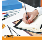 Balpen Bic Cristal medium assorti in tubo verpakking