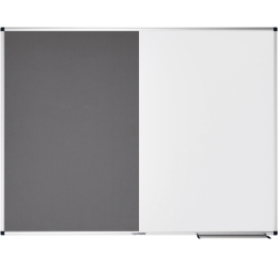 Tableau combi Legamaster UNITE Feutre gris-Tableau blanc 90x120cm