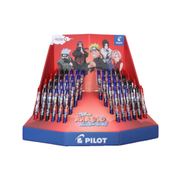 Rollerpen PILOT friXion clicker Naruto medium 3 kleuren assorti