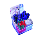 Roller PILOT FriXion Ball, Clicker et recharges Medium assorti présentoir 96 pièces