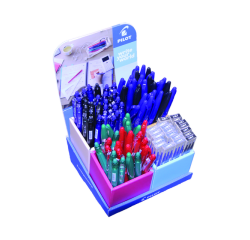 Roller PILOT FriXion Ball, Clicker et recharges Medium assorti présentoir 96 pièces