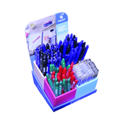 Roller PILOT FriXion Ball, Clicker et recharges Medium assorti présentoir 96 pièces