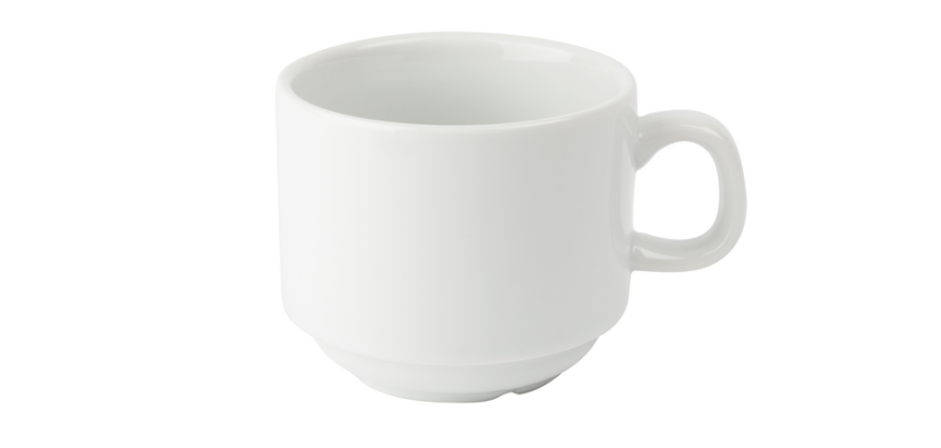 Tasse à thé Olympia Whiteware 200ml blanc boîte de 12 pièces