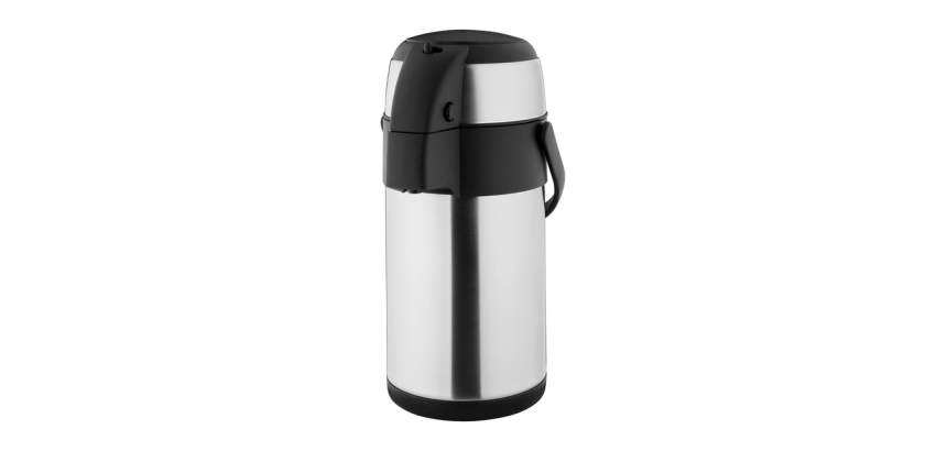 Pot isotherme Olympia avec pompe 2,5L inox