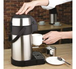 Pot isotherme Olympia avec pompe 2,5L inox