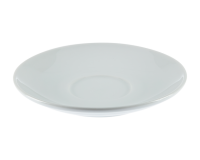 Soucoupe Olympia Whiteware blanc boîte 12 pièces