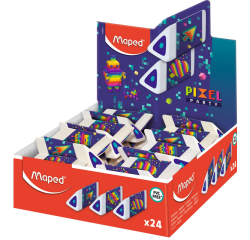 Gomme Maped Pixel Party Pyramid présentoir 24 pièces