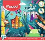 Maped Jungle Fever Jumbo Felt Tip Set 12 Colors