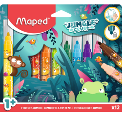 Feutre Maped Jungle Fever Jumbo set 12 couleurs