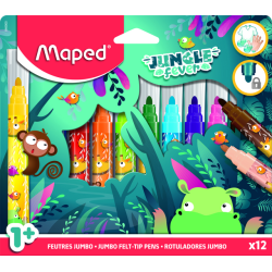 Feutre Maped Jungle Fever Jumbo set 12 couleurs