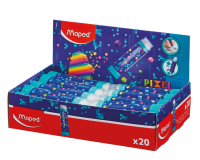 Gomme tube Maped Pixel party présentoir 20 pièces