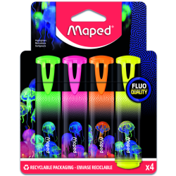 Surligneur maped Deepsea Paradise set 4 couleurs