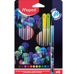 Viltstift Maped Deepsea Paradise set à 12 kleuren