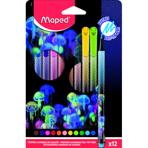 Viltstift Maped Deepsea Paradise set à 12 kleuren