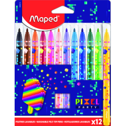 Viltstift Maped Pixel Party set à 12 kleuren