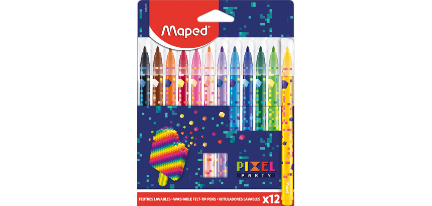 Feutre maped Pixel party set 12 couleurs