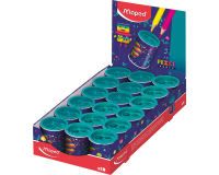 Taille-crayon Maped Pixel Party 2 trous présentoir 18 pièces