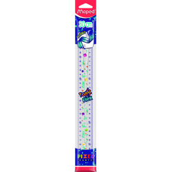 Liniaal Maped Pixel Party Twist 'n Flex 30cm transparant