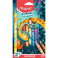 Kleurpotlood Maped Jungle Fever jumbo set à 12 kleuren