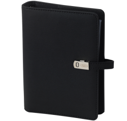 Organiseur Kalpa peronal inclusif agenda 2025-2026 7 jours/2 pages nervuré noir