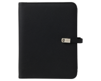 Organiseur Kalpa A5 inclusif agenda 2025-2026 7 jours/2 pages nervuré noir