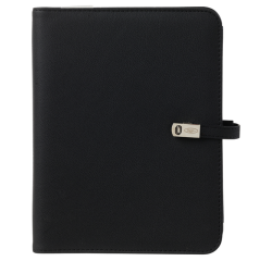 Organiseur Kalpa A5 inclusif agenda 2025-2026 7 jours/2 pages nervuré noir