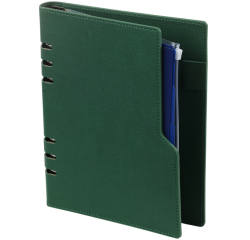 Organiseur Kalpa Clipbook A4 inclusif agenda 2025-2026 7 jours/2 pages vert