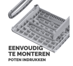 Voetensteun Fellowes Breyta wit